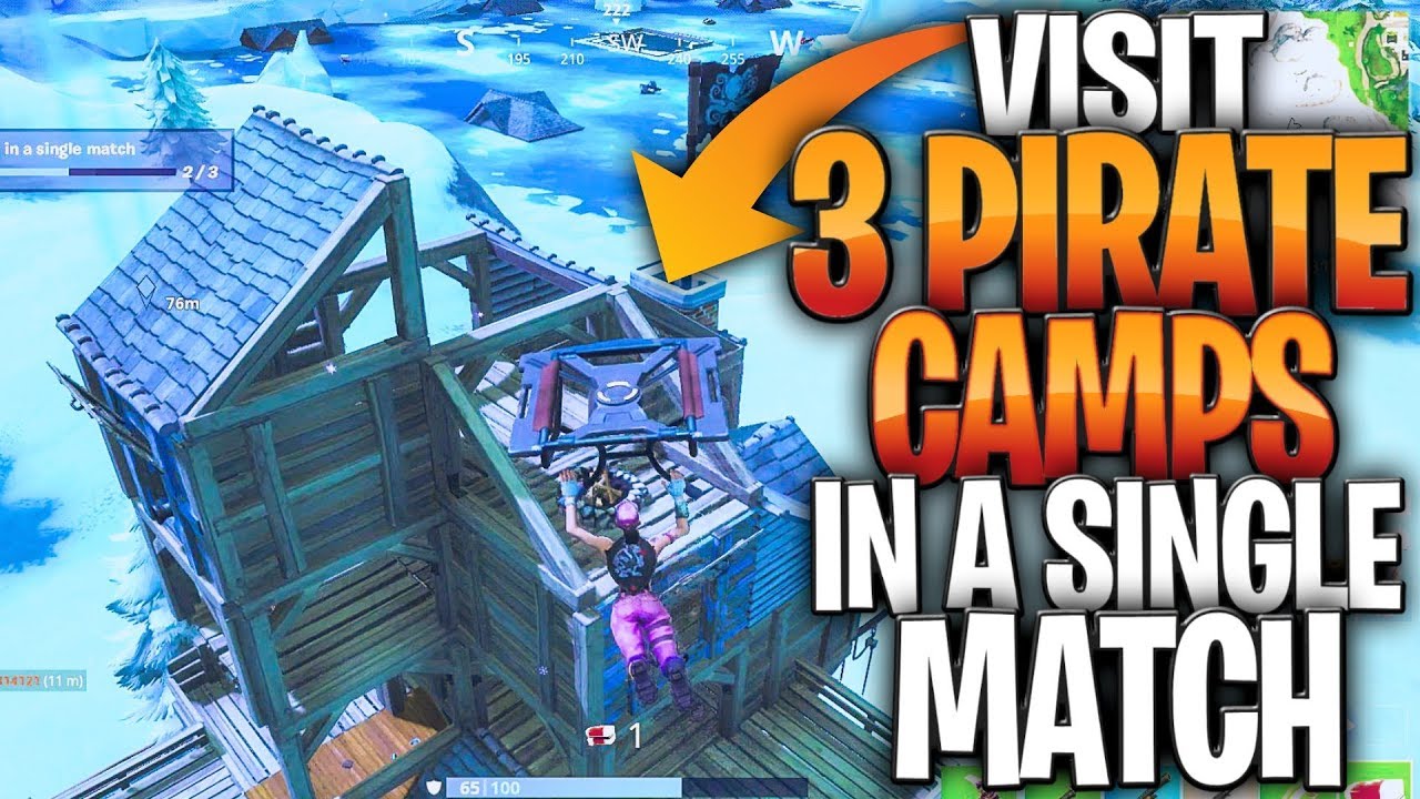 Visit Pirate Camps In A Single Match (Season 8 Week 7 Pirate Camp