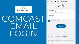 How to Login Comcast Email Account Comcast Xfinity Login 2021