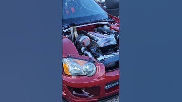 1jz swapped subaru sti ..what do you think of this swap ? #wrx #insane #crazy #engine #custom #wild