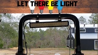 Install LED light bar~Mahindra 4540 (2018)