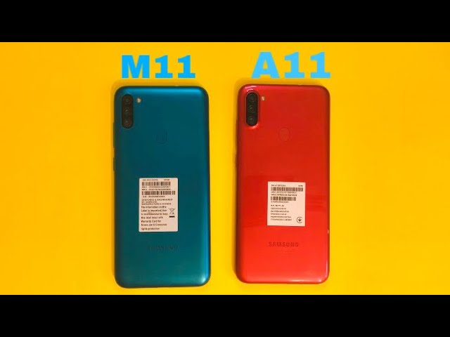 Samsung Galaxy A11 vs Samsung Galaxy M11 Android 11 & ONE UI 3