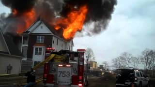 Uniondale NY - Truss Construction Fire - 04/11/2012 - #2