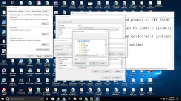 How to open Sublime Text through CMD Prompt or Gitbash in Windows10