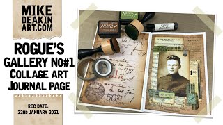 Page 1 - Rogues Gallery Collage Art Journal Page.