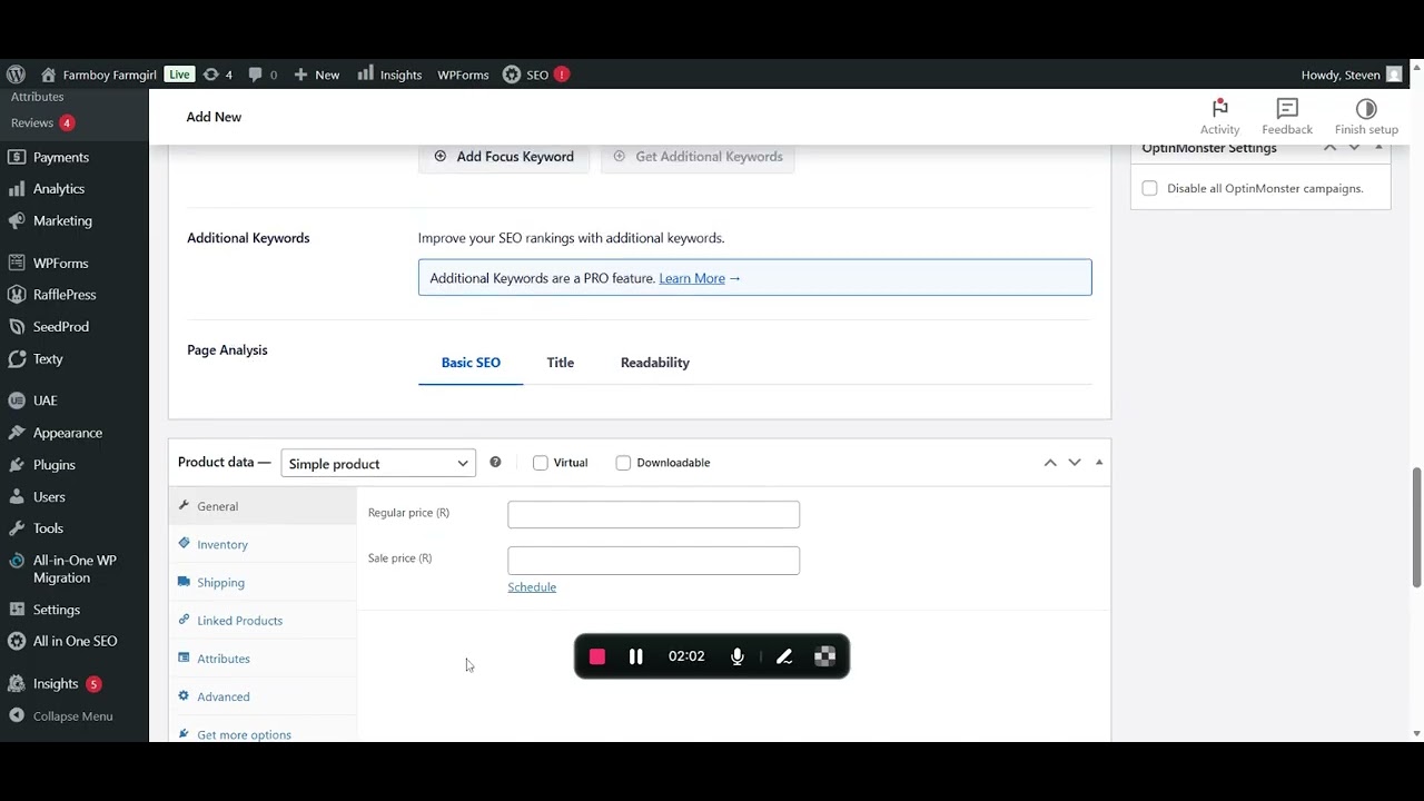 How to add new products and update on wordpress part 1 - YouTube