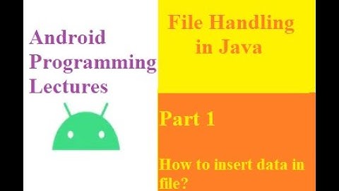 Write and Read Data to file | Java tutorial | File Handling in java
