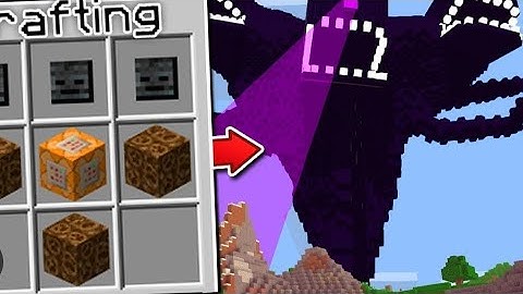 how to summon a wither storm in mcpe 1.20! [no mods].