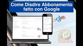 Come disdire abbonamento fatto tramite Google