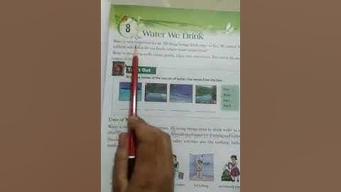 ClASS--2 lesson -8 water we drink EVS