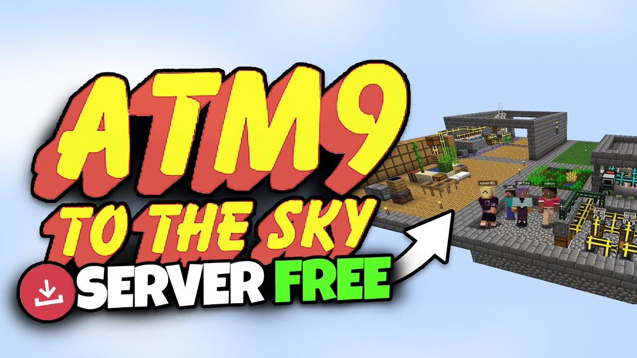How To Play All The Mods 9 To The Sky with Friends (Make a server free) 2024 (ATM9SKY) YouTube