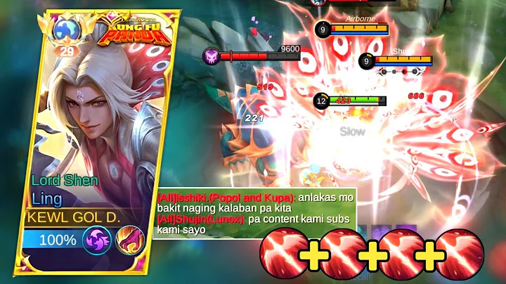 LING FASTHAND SUPER AGGRESSIVE WITH 19 KILLS - Mobile Legends