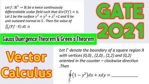 GATE 2021 || VECTOR CALCULUS || Green