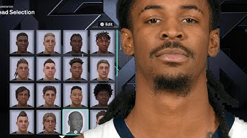Ja Morant Face Creation NBA 2K26