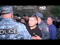 WATCH: Police in Armenia push protesters off road