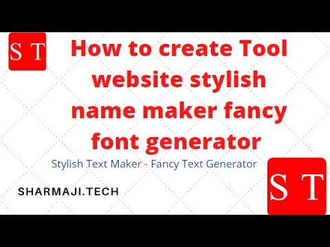 How to create Tool website stylish name maker fancy font generator tool website on blogger PHP