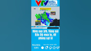 Hôm nay 3/8, Vùng núi Bắc Bộ mưa to, đề phòng sạt lở | VTVWDB