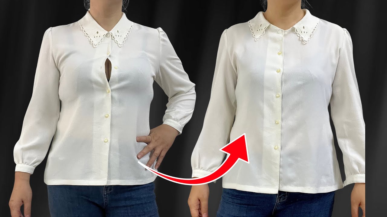 ❌ No teacher will show you how to enlarge a shirt without adding even a bit of extra fabric