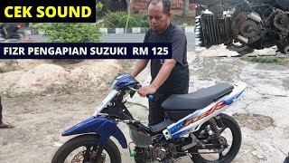 CEK SOUND YAMAHA FIZR PAKAI PENGAPIAN SUZUKI RM 125, SETTING 75%