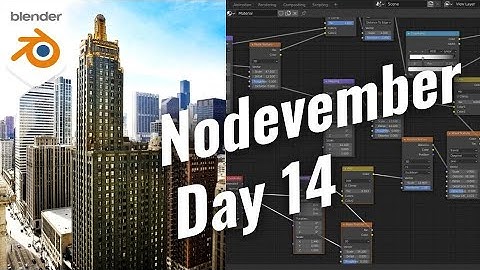 Nodevember #14 | Carbide & Carbone Building | Shading Live | Blender 2.90.1