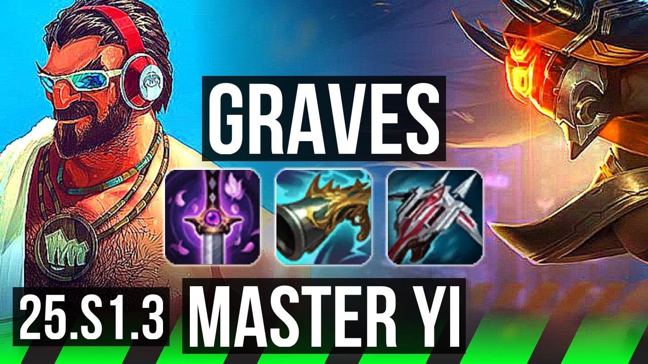 GRAVES vs MASTER YI (JGL) | 14/2/6, Legendary | EUNE Master | 25.S1.3