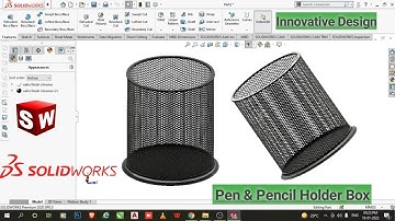Solidworks Tutorials | Pen & Pencil Holder Box In Solidworks | #solidworks