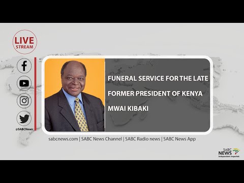 The funeral service of former Kenyan president Mwai Kibaki