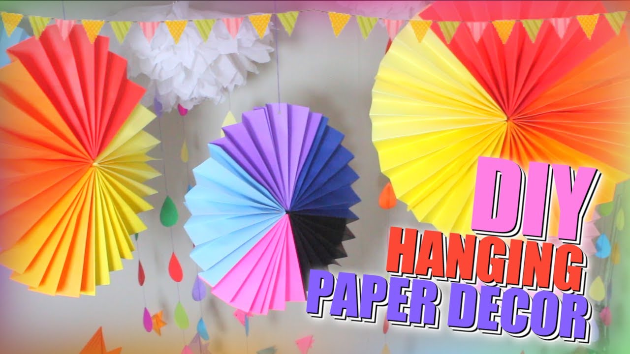 How to make DIY SUMMER Party Decor using ORIGAMI ideas / Easy