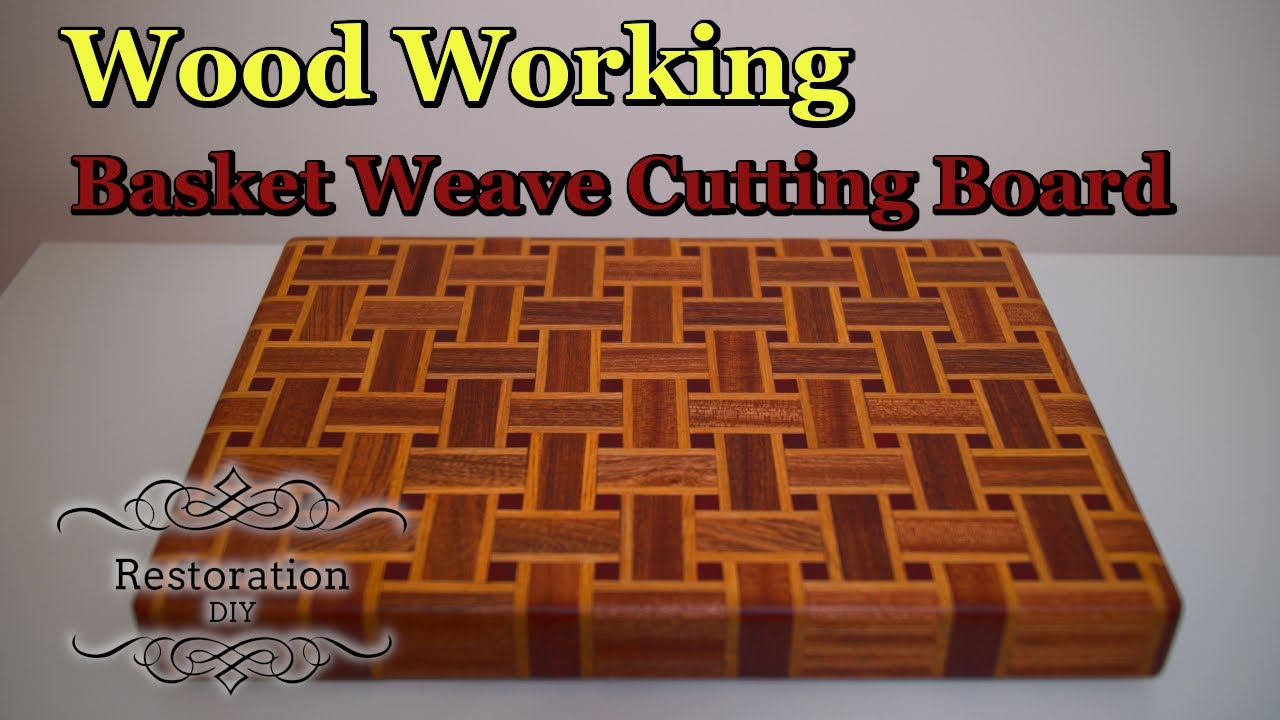 Basket-Weave Cutting Board Woodworking Plan