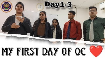 My first day of oc ❤️ | ICAI Orientation Course | Abhishek singh | oc vlog