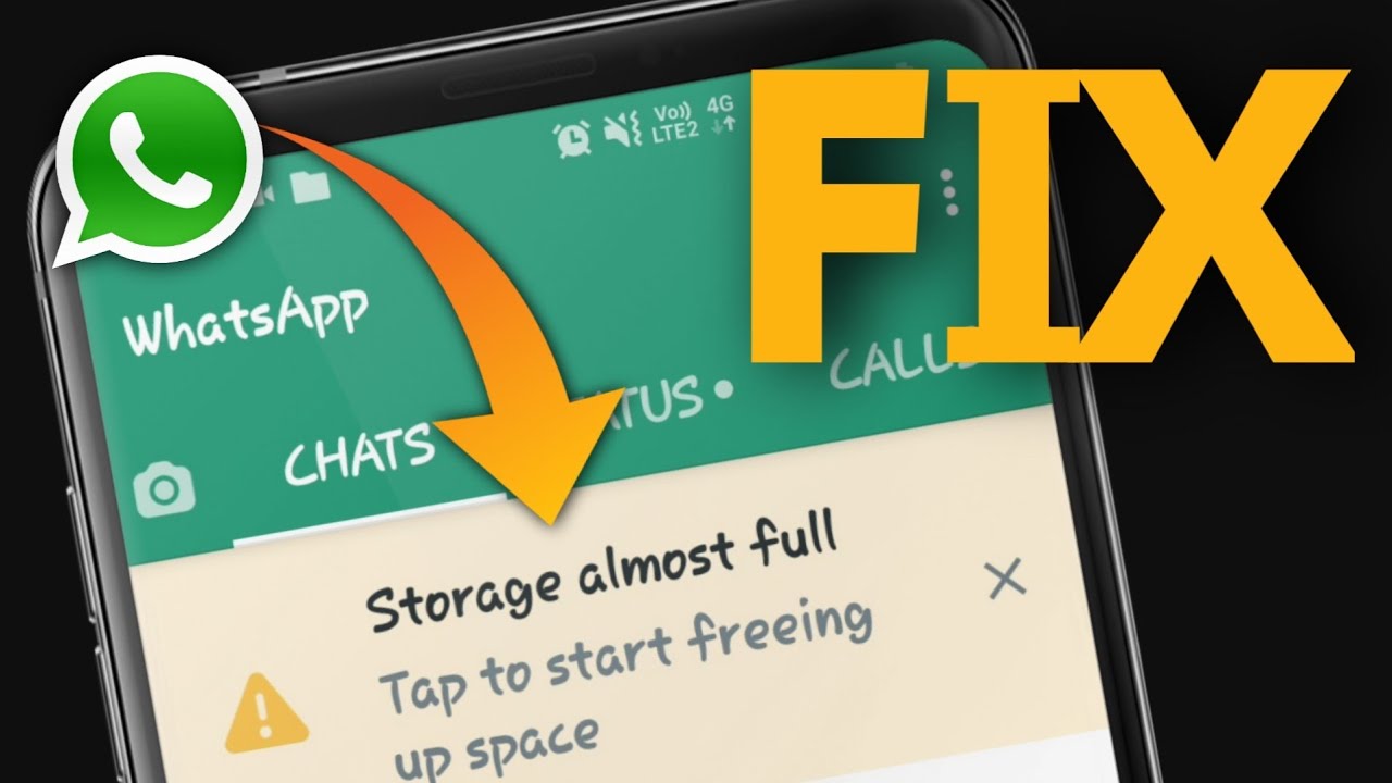 How to Solve Storage Almost Full in Whatsapp | storage almost full whatsapp  problem kaise fix karen - YouTube