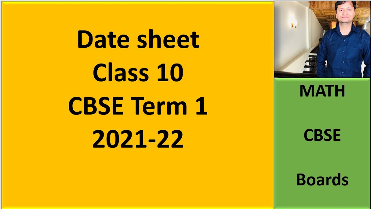 datesheet class 10 cbse term 1 2021-2022