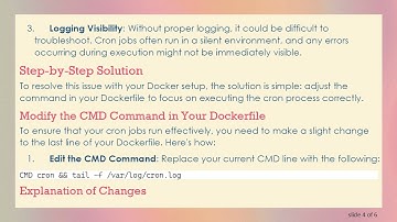 How to Fix Crontab Not Running a Python Script Inside Docker