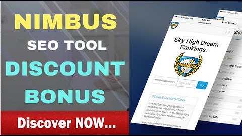 Nimbus SEO Discount Bonus Review | Nimbus Artificially Intelligent SEO Tool
