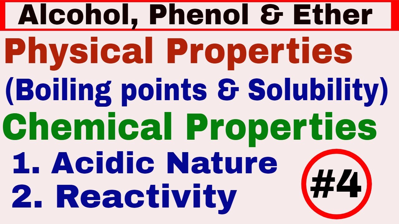 Dehydration of || Alcohol, Phenol & #6 || Chemical properties || Elimination reaction -