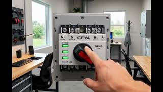 GEYA GYHO9 Manual Transfer Switch | 63A-125A Dual Power MTS with Indicator