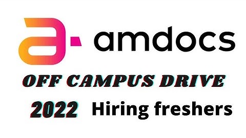 Amdocs off campus drive 2022 | Software Engineer Graduate | B.Tech/BE/ M.Tech/ MCA #jobrefer4u