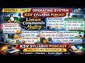 Sem 4 Operating System  Unit 3 | Linux Commands Guide | KSV Podcast | OS Important Topics