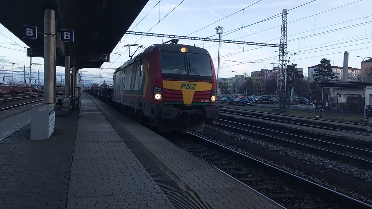 PSŽ vectron 193 820 na nákladním vlaku projíždí Otrokovicema směr Břeclav s pozdravem 13.2.2026 🤩😮✌️