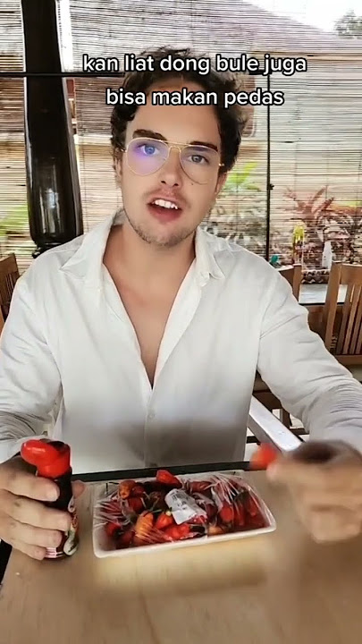 Kenapa orang Indonesia selalu pikir bule gabisa makan pedas? #pedas #cabe #makan #makanviral