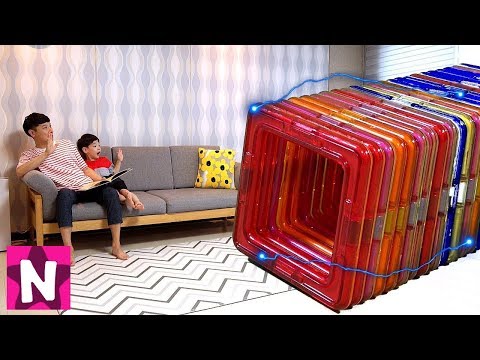 맥포머스 터널 속으로 들어간 뉴욕이와 뉴파의 운명은? 맥포머스 매직월드 입체자석 장난감 놀이 뉴욕이랑 놀자 MAGFORMERS MAGIC WORLD NY Toys