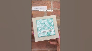 Wow Emboss Resist such a stunning but Easy technique. #stampinup   #summerslash #embossresist