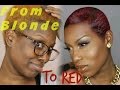 Watch Me Dye My Hair ! | How I Slick down my SHORT curly hair !