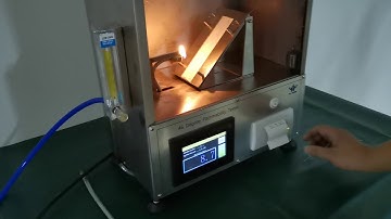 ASTM D1230 45 degree flammability test chamber