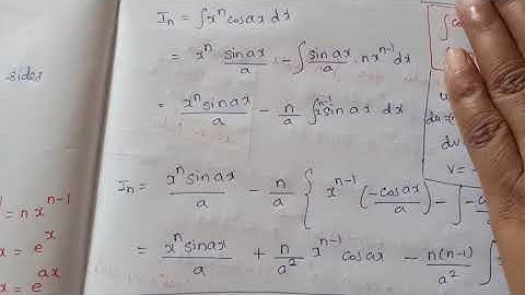 reduction formula 2 # integral calculus # TAM3A # explained in tamil