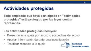 Sexual Harassment Prevention Training Part 1: Español (Spanish)