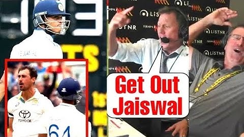 Australian Commentators Reaction On Yashasvi Jaiswal Wicket On Mitchell Starc Bowling .
