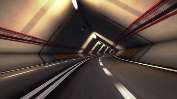 Abstract Speed Highway Road Tunnel 02 Stock Motion Graphics