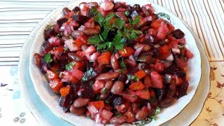 Veneqret salatı.Dadlı və vitaminli  veneqret salatının hazırlanması.