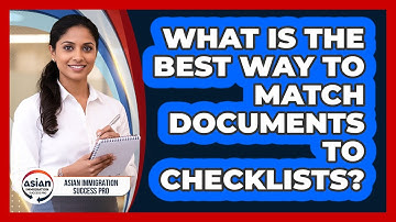 What Is The Best Way To Match Documents To Checklists?