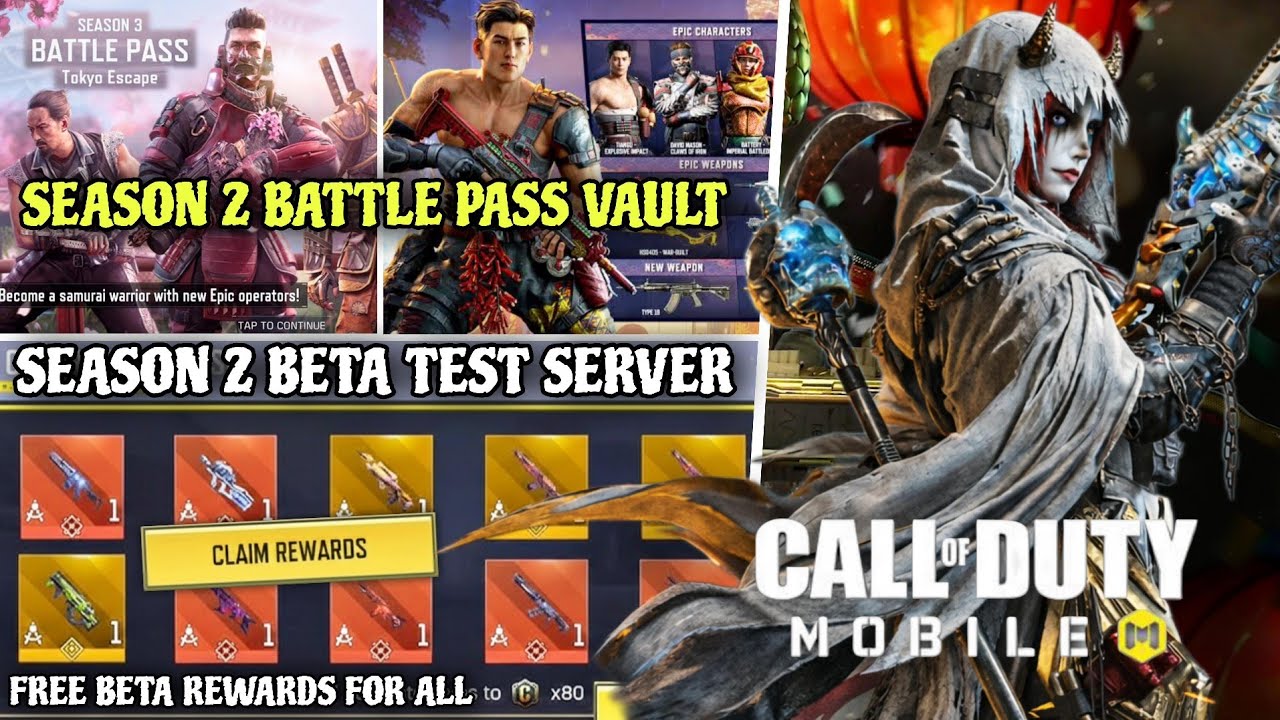 Season 2 Beta Test Server Update Codm 2026 | Season 2 Upcoming New Vault Battle Pass Leaks Codm 2026